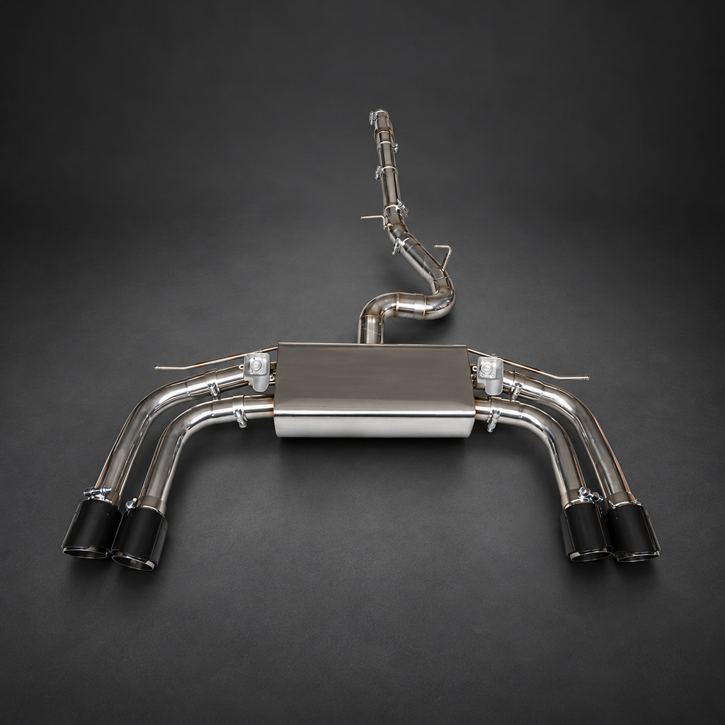 VCTR Performance Audi S3 8V 17+ Catback Exhaust System — studio view 2