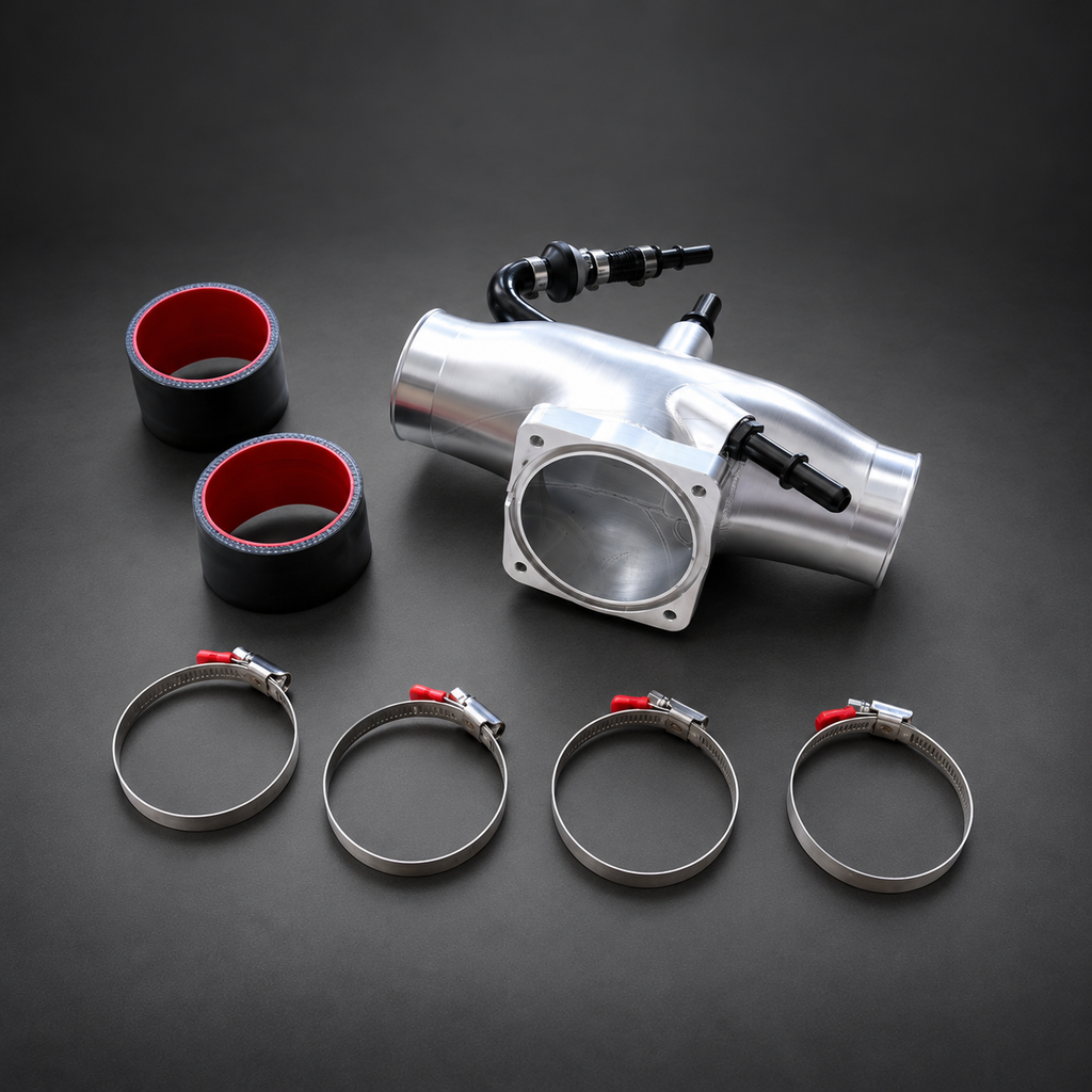 VCTR Performance Porsche 911 992 3.0L/3.7L Billet Aluminium Intake Plenum — studio view 2