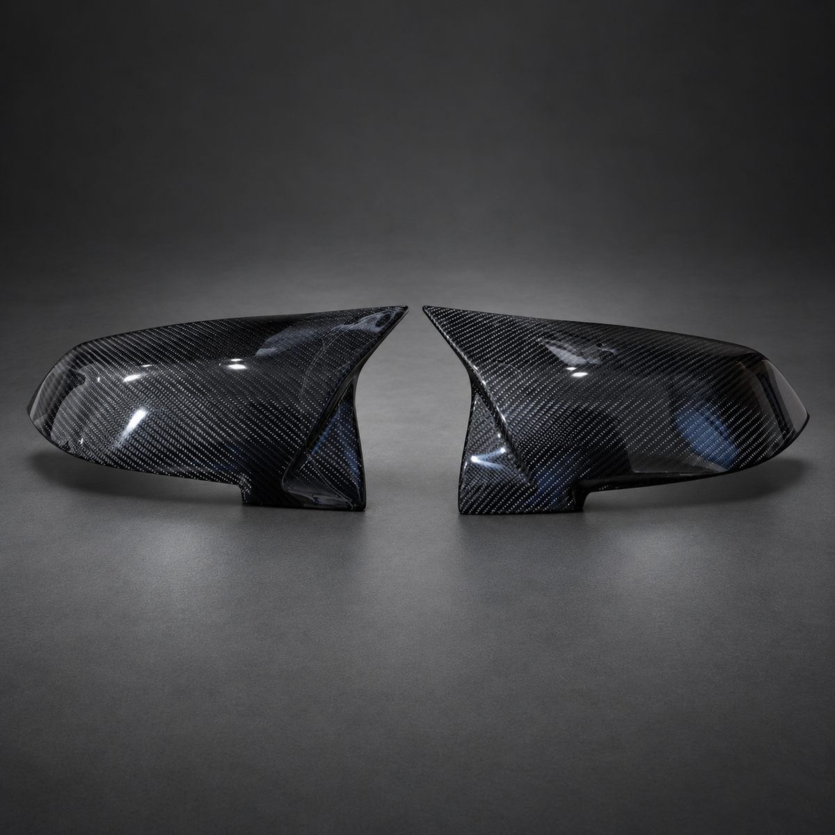 VCTR Performance BMW 1/2/3/4 Series F-Chassis Carbon Fibre Mirror Covers — studio view 2