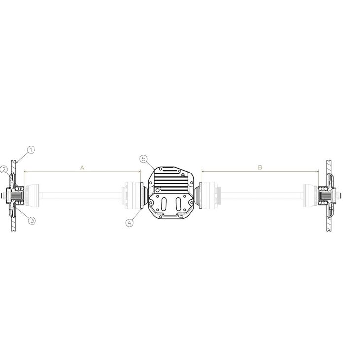 Wisefab Rear Halfshaft Kit image 2